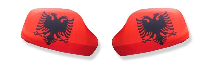 Albanien - Spiegelfahne 2er Set