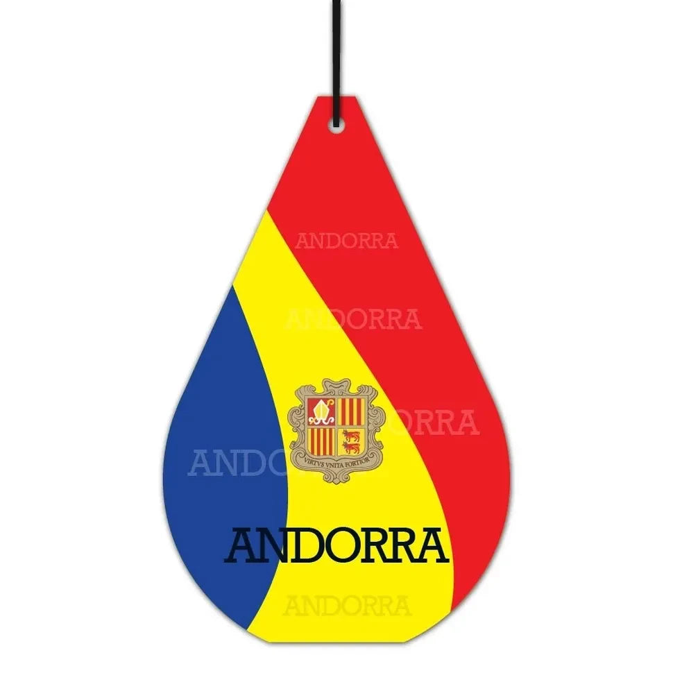 Andorra Flagge Duftbaum
