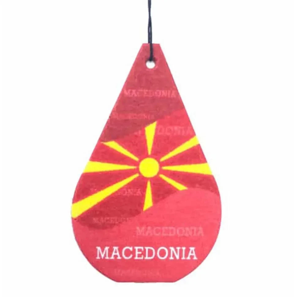 Nord-Mazedonien Flagge Duftbaum