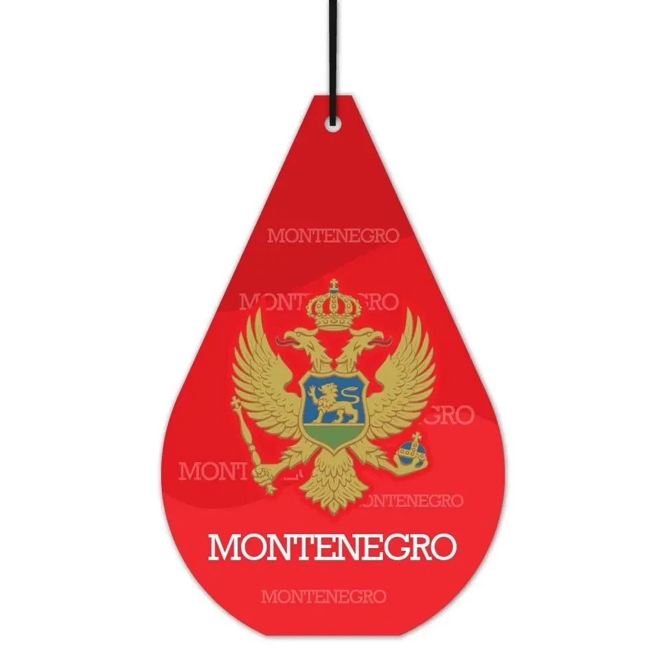 Montenegro Flagge Duftbaum