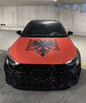 Albanische Flagge für die Motorhaube