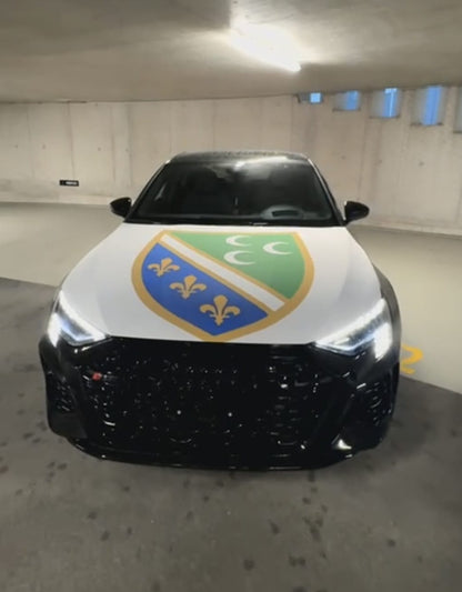 Sandzak Flagge für die Motorhaube