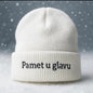 Weisse "Pamet u glavu" Wintermütze