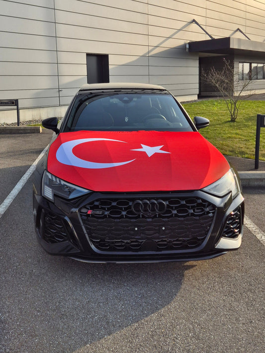 Türkische Flagge für die Motorhaube
