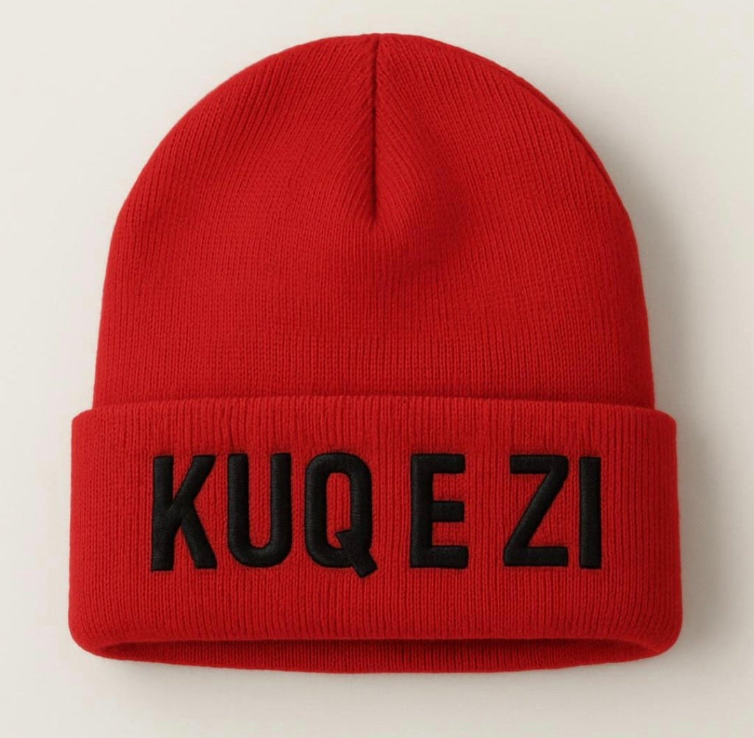 Albanische "Kuq e zi" Wintermütze