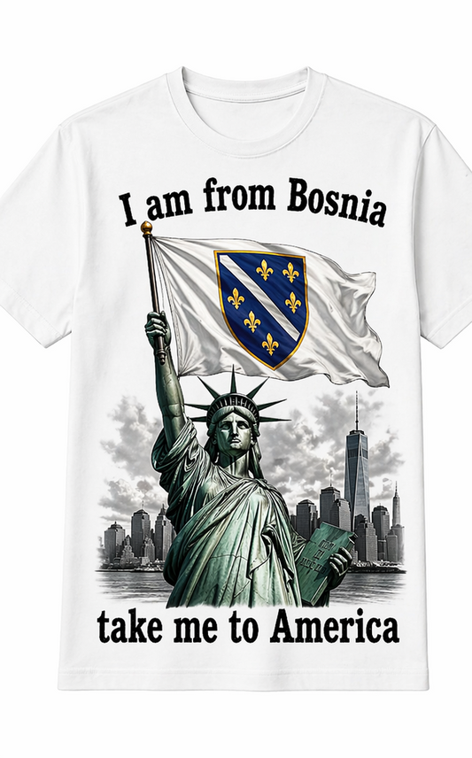 I am from Bosnia Shirt Weiss