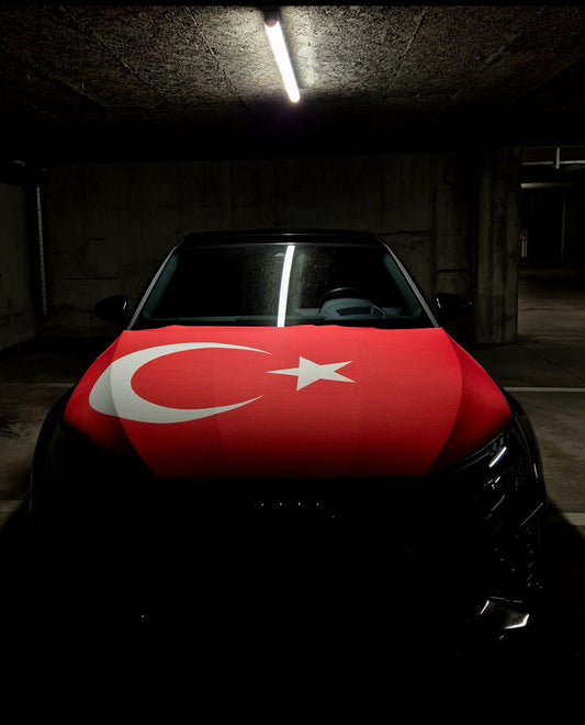 Türkische Flagge für die Motorhaube