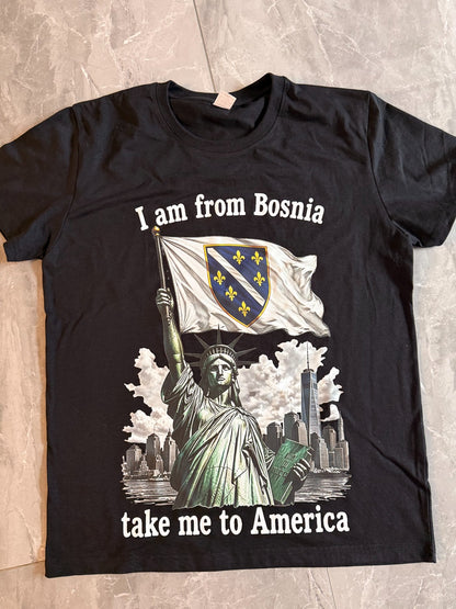 I am from Bosnia Shirt Schwarz